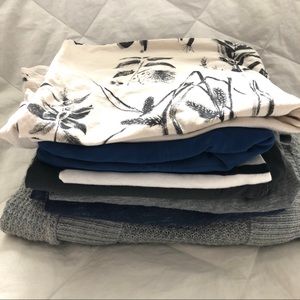 Neutral layering tops